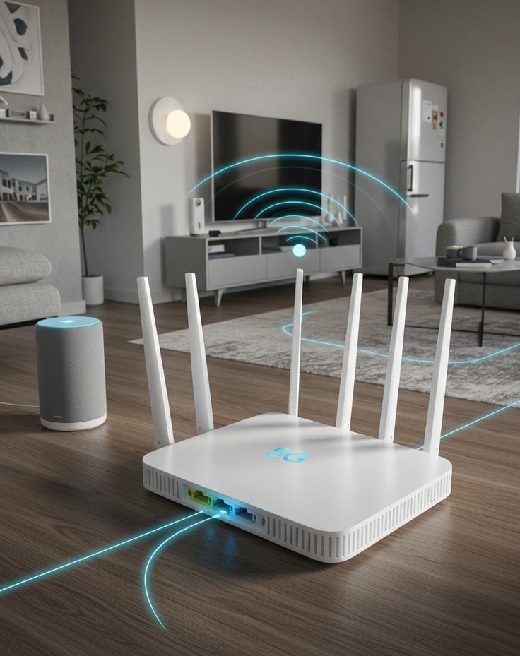 Indoor router and access point installation setup