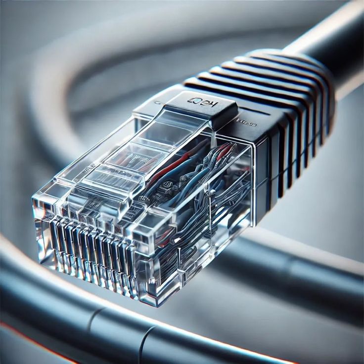 Ethernet cable connection for structured network setup